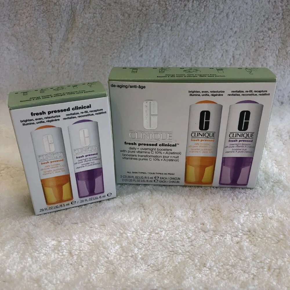 NWT in Box Clinique Fresh Pressed & Fresh Pressed Clinical Recharge System - Picture 7 of 13